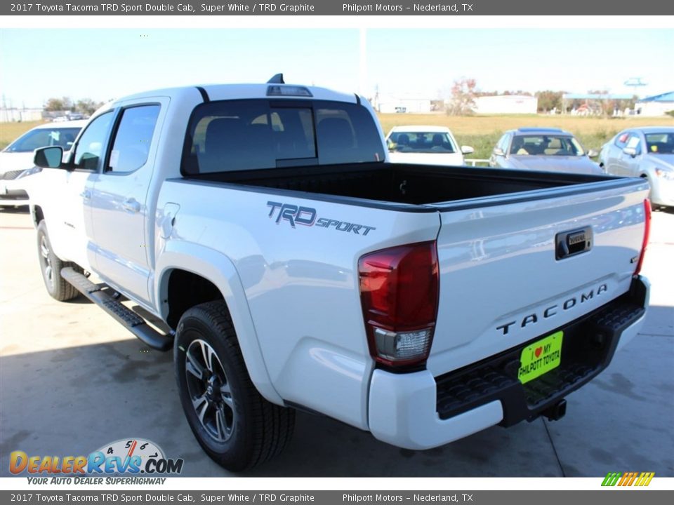 2017 Toyota Tacoma TRD Sport Double Cab Super White / TRD Graphite Photo #6