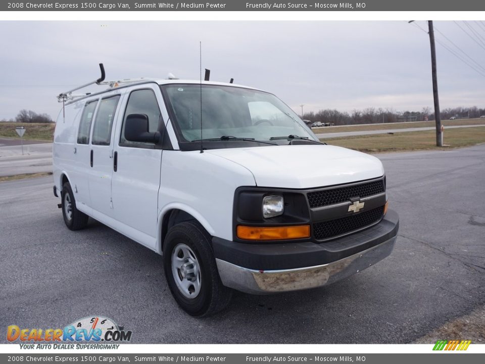 2008 Chevrolet Express 1500 Cargo Van Summit White / Medium Pewter Photo #22