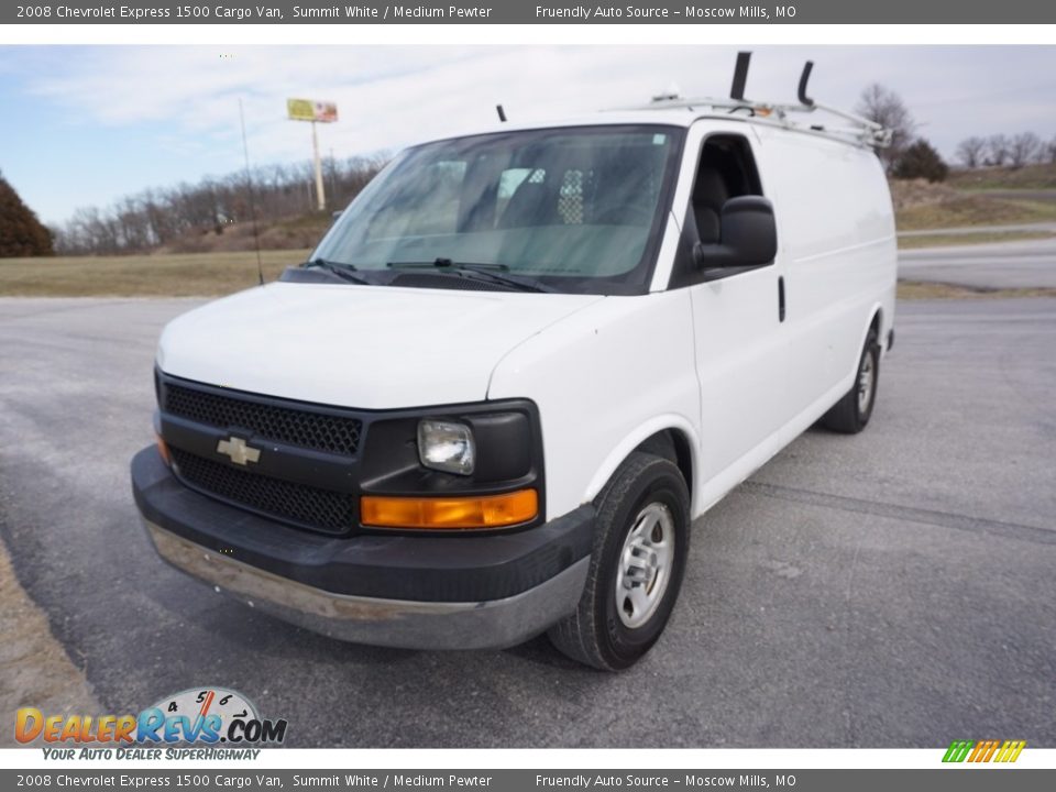 2008 Chevrolet Express 1500 Cargo Van Summit White / Medium Pewter Photo #23