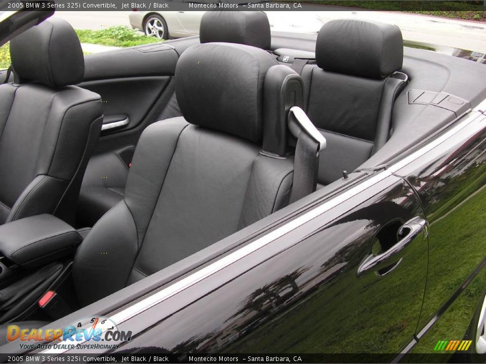 2005 BMW 3 Series 325i Convertible Jet Black / Black Photo #25