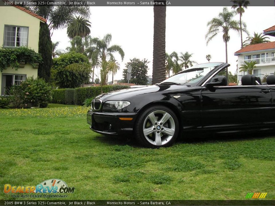 2005 BMW 3 Series 325i Convertible Jet Black / Black Photo #26
