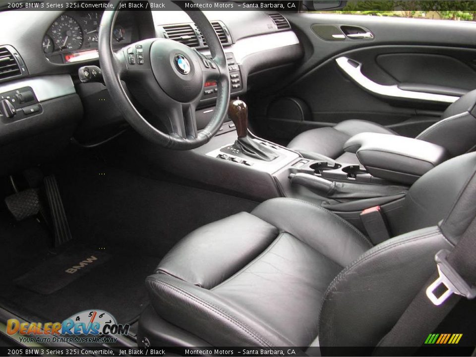 2005 BMW 3 Series 325i Convertible Jet Black / Black Photo #27