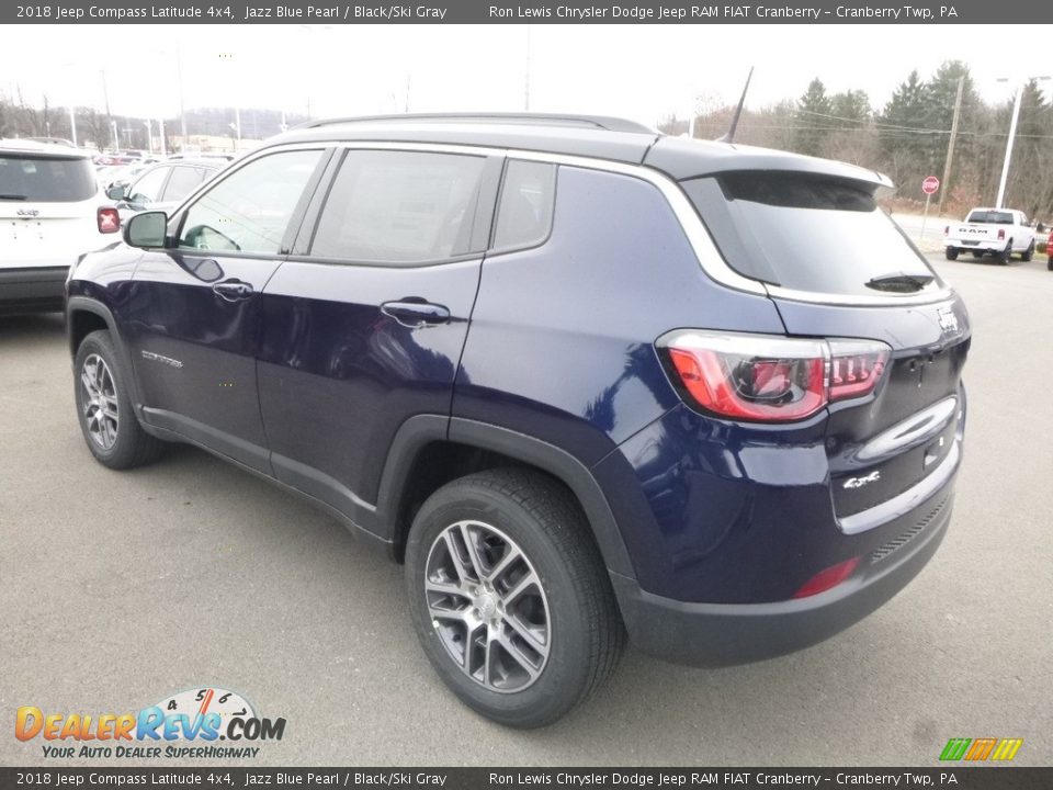 2018 Jeep Compass Latitude 4x4 Jazz Blue Pearl / Black/Ski Gray Photo #3
