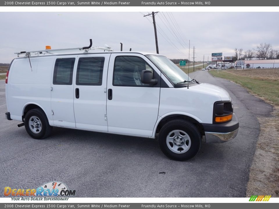 2008 Chevrolet Express 1500 Cargo Van Summit White / Medium Pewter Photo #34