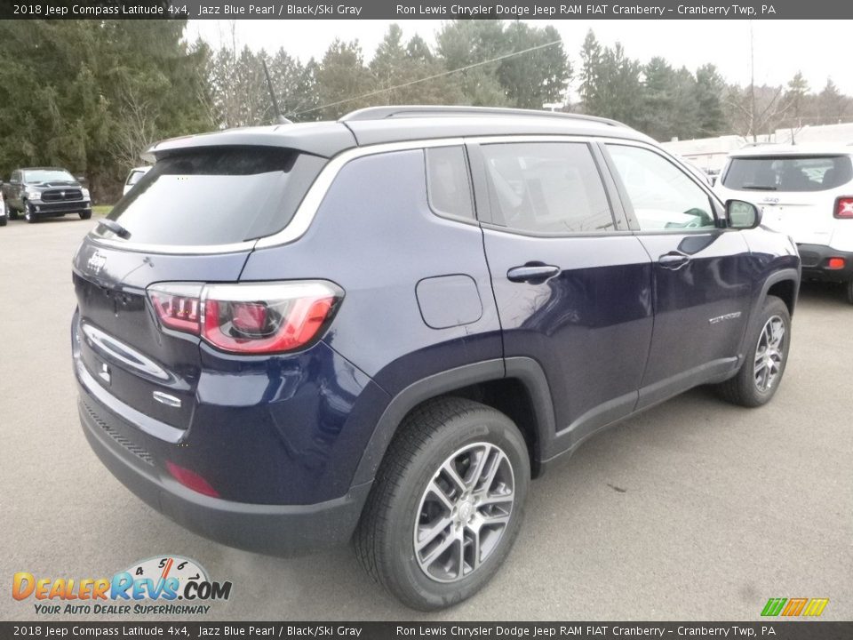 2018 Jeep Compass Latitude 4x4 Jazz Blue Pearl / Black/Ski Gray Photo #5