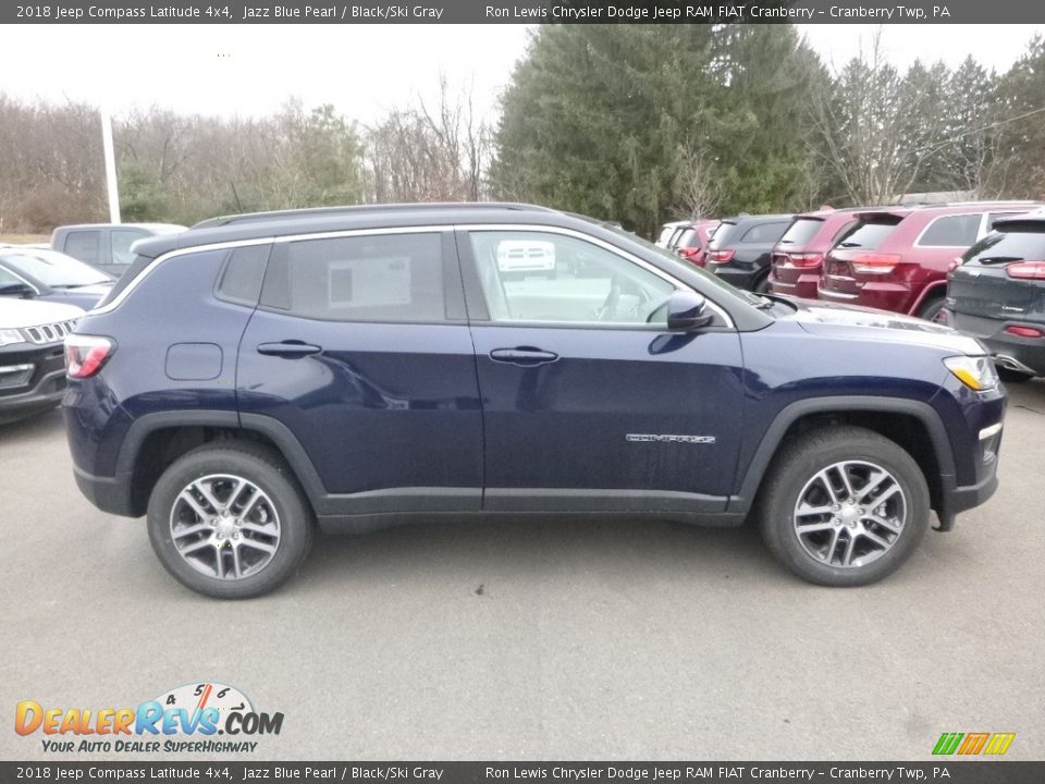 2018 Jeep Compass Latitude 4x4 Jazz Blue Pearl / Black/Ski Gray Photo #6