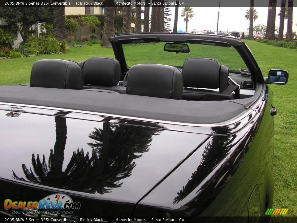 2005 BMW 3 Series 325i Convertible Jet Black / Black Photo #29