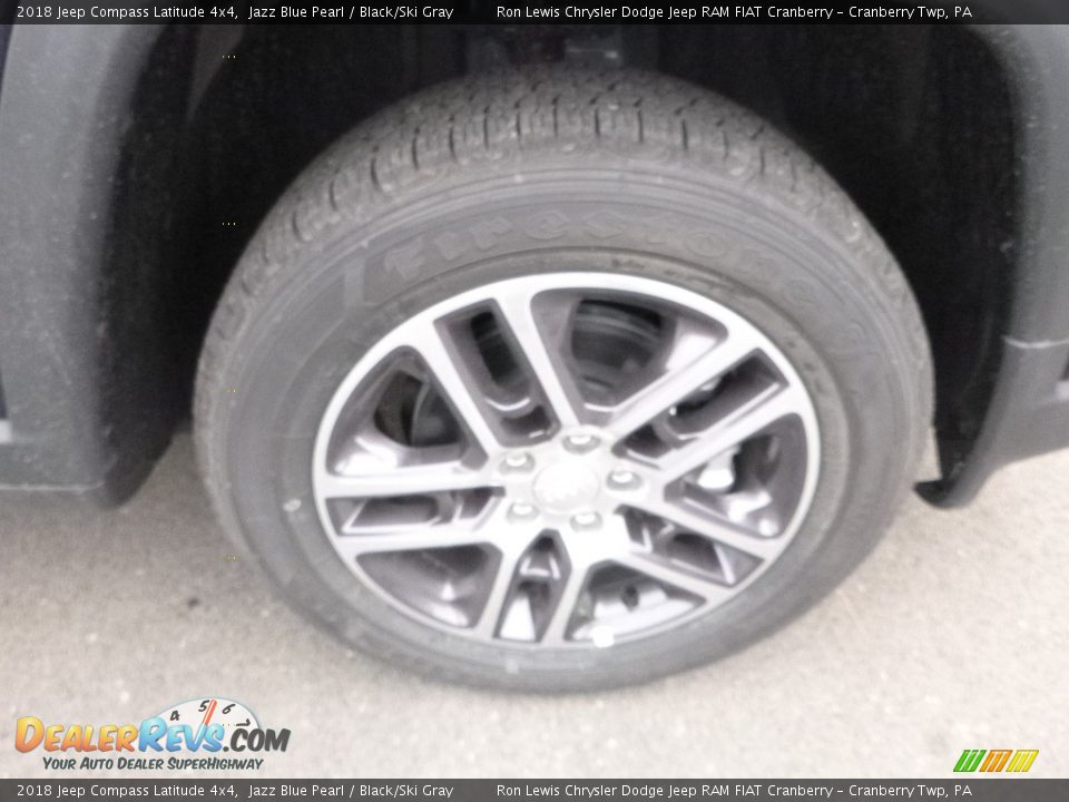 2018 Jeep Compass Latitude 4x4 Jazz Blue Pearl / Black/Ski Gray Photo #9