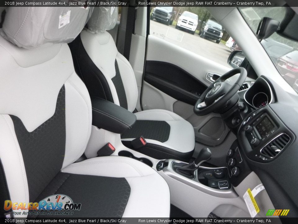 2018 Jeep Compass Latitude 4x4 Jazz Blue Pearl / Black/Ski Gray Photo #10