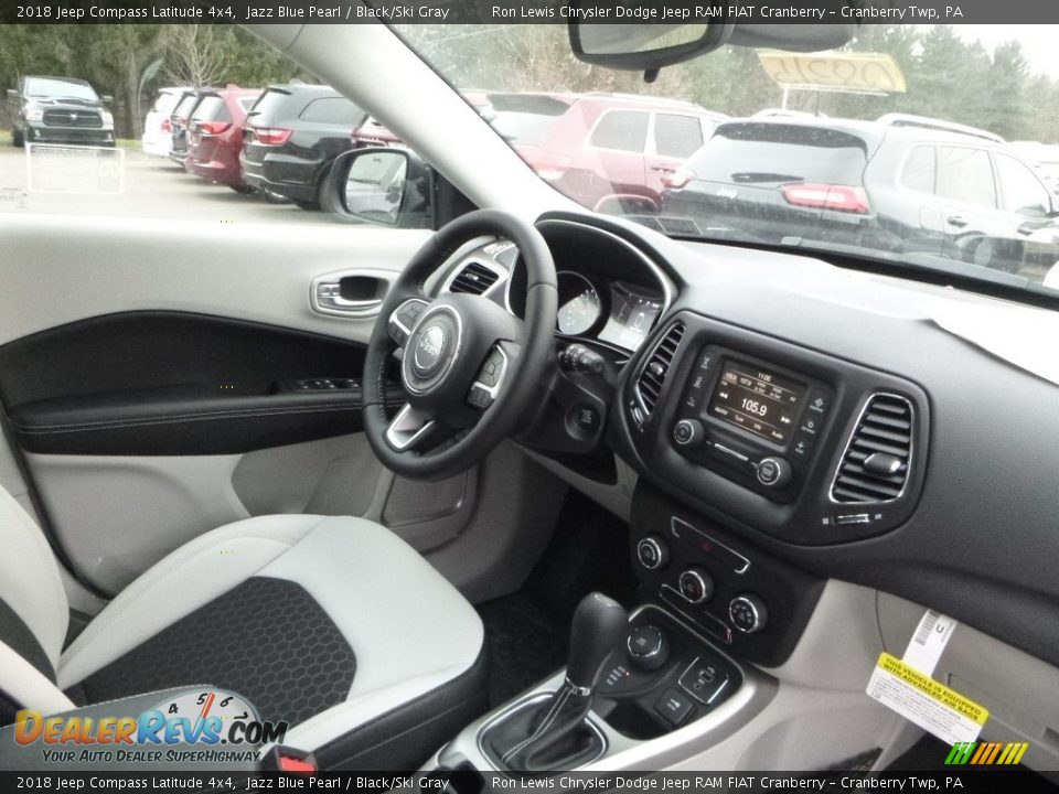 2018 Jeep Compass Latitude 4x4 Jazz Blue Pearl / Black/Ski Gray Photo #11