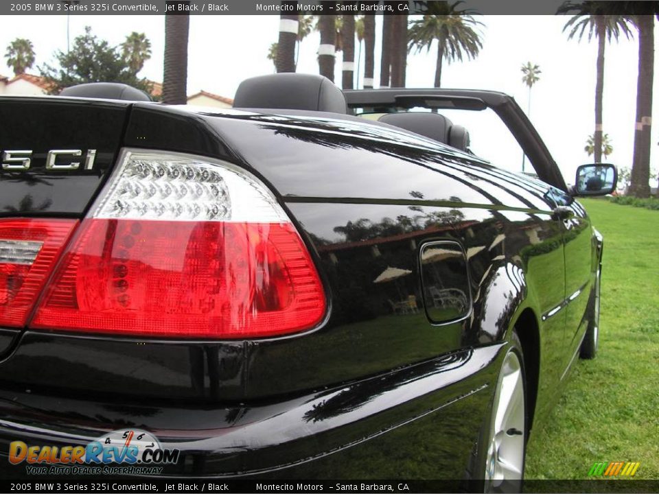 2005 BMW 3 Series 325i Convertible Jet Black / Black Photo #30