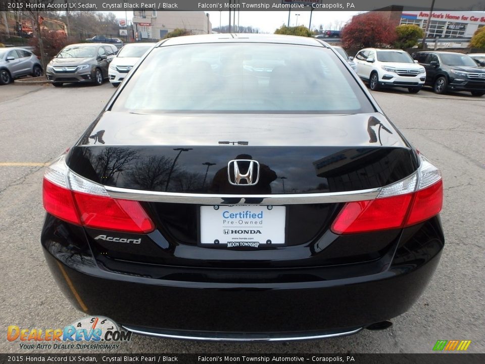 2015 Honda Accord LX Sedan Crystal Black Pearl / Black Photo #4