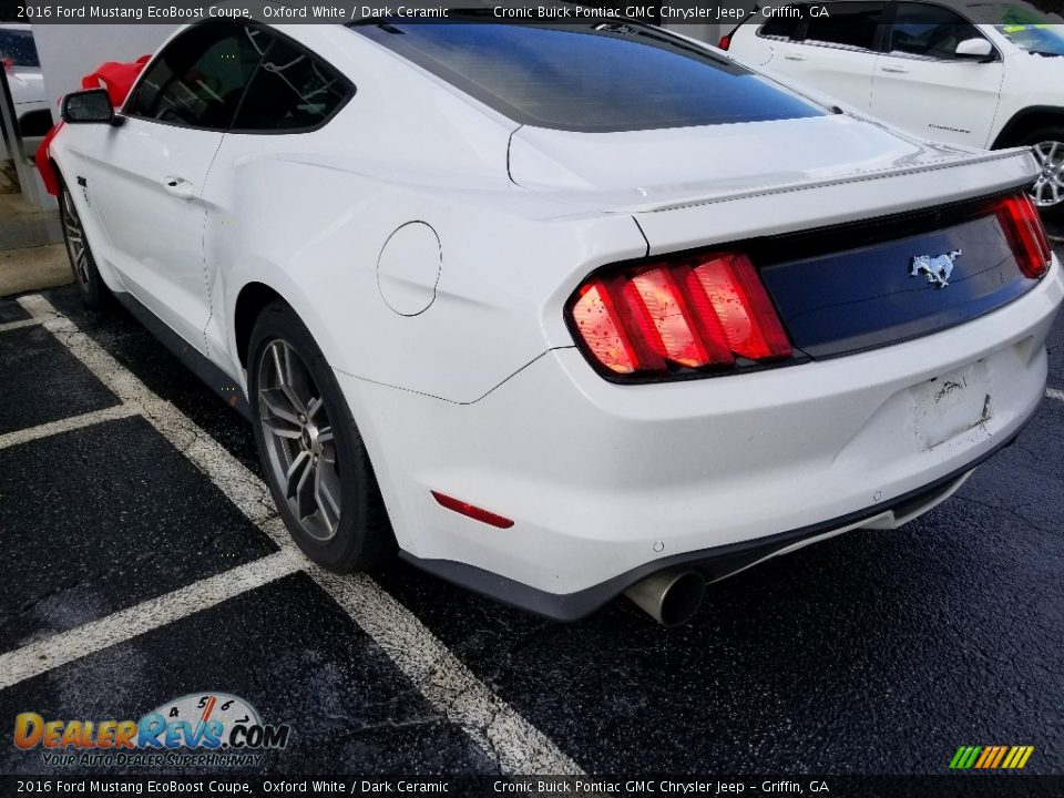2016 Ford Mustang EcoBoost Coupe Oxford White / Dark Ceramic Photo #2