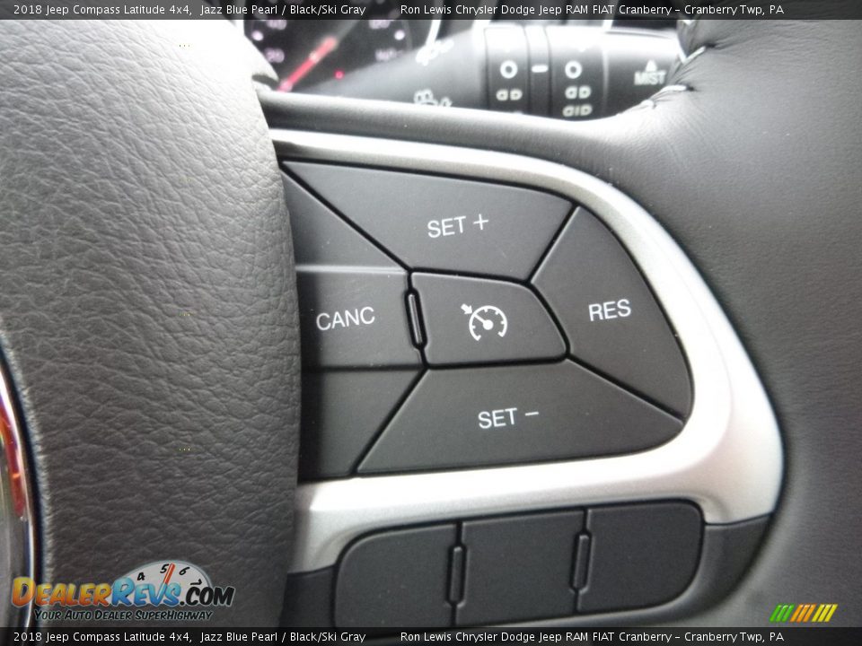 2018 Jeep Compass Latitude 4x4 Jazz Blue Pearl / Black/Ski Gray Photo #18
