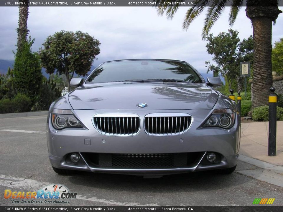 2005 BMW 6 Series 645i Convertible Silver Grey Metallic / Black Photo #11