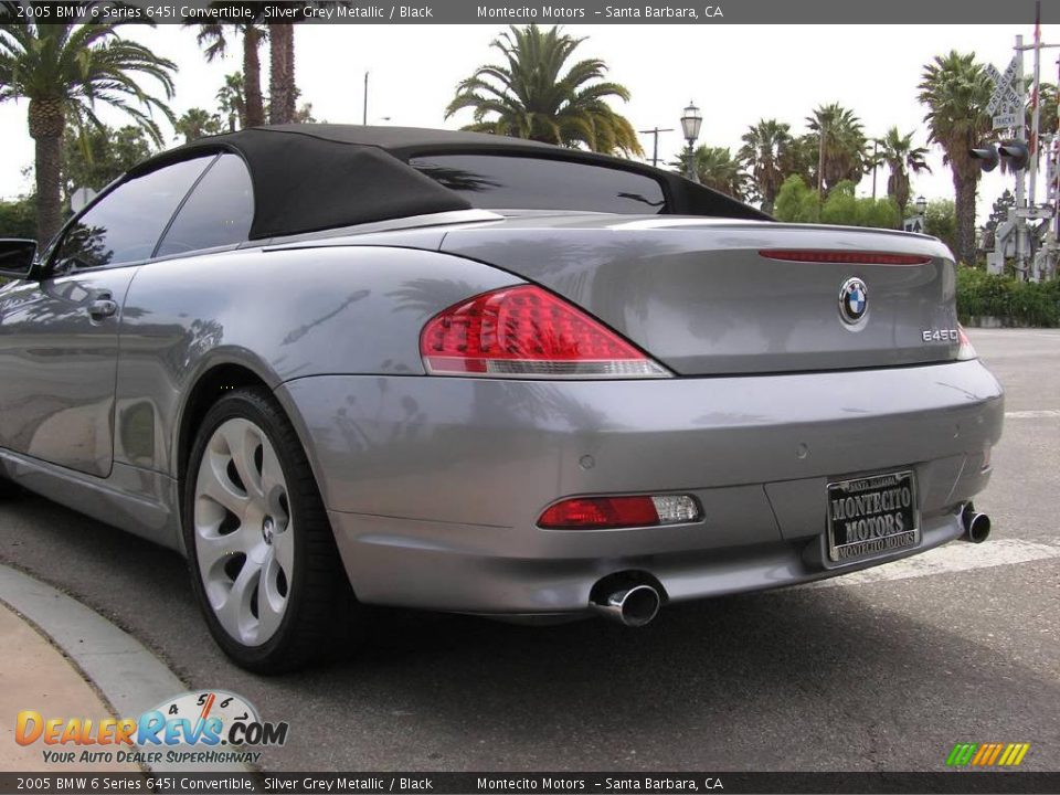 2005 BMW 6 Series 645i Convertible Silver Grey Metallic / Black Photo #14