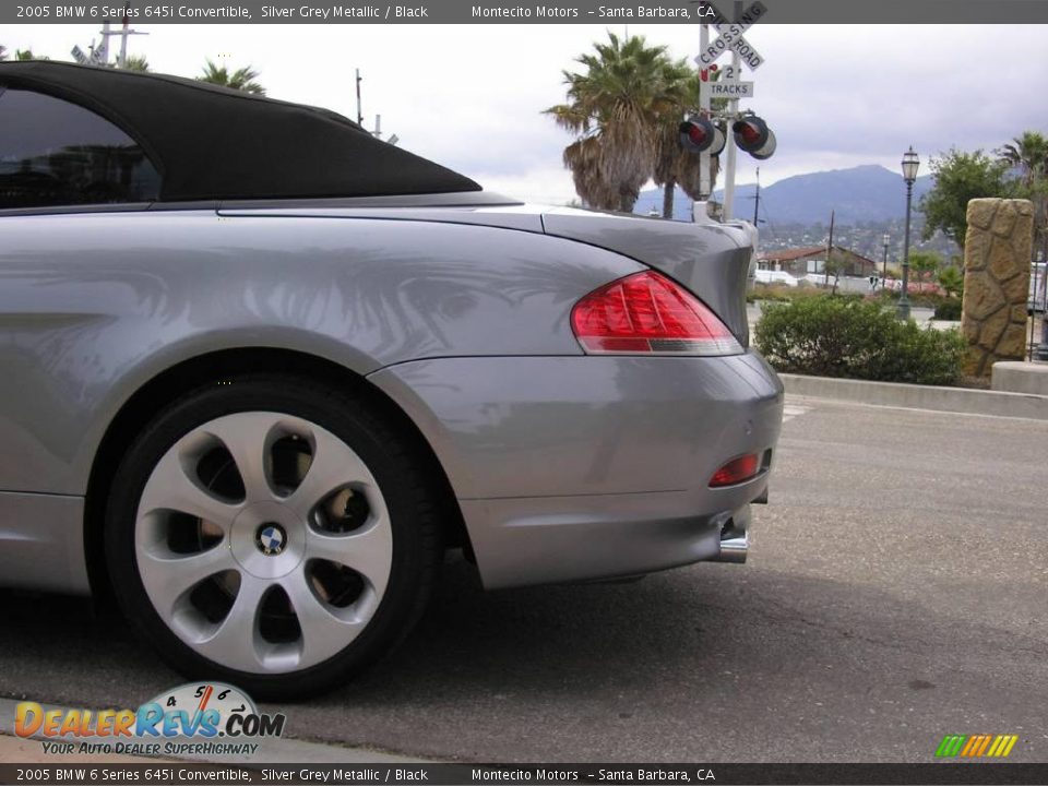2005 BMW 6 Series 645i Convertible Silver Grey Metallic / Black Photo #15