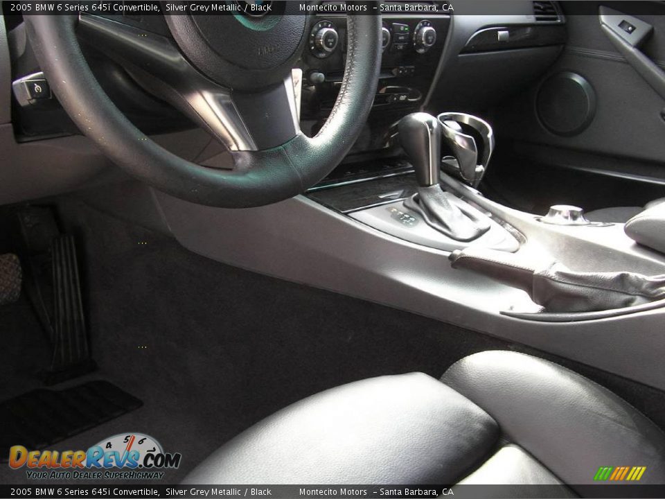 2005 BMW 6 Series 645i Convertible Silver Grey Metallic / Black Photo #17