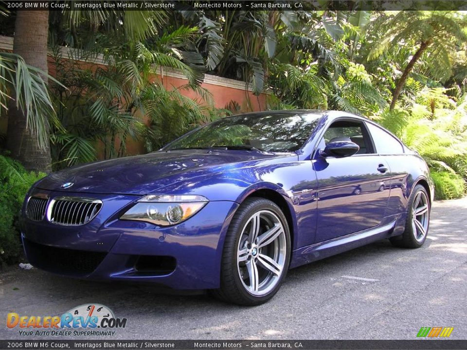 2006 BMW M6 Coupe Interlagos Blue Metallic / Silverstone Photo #7