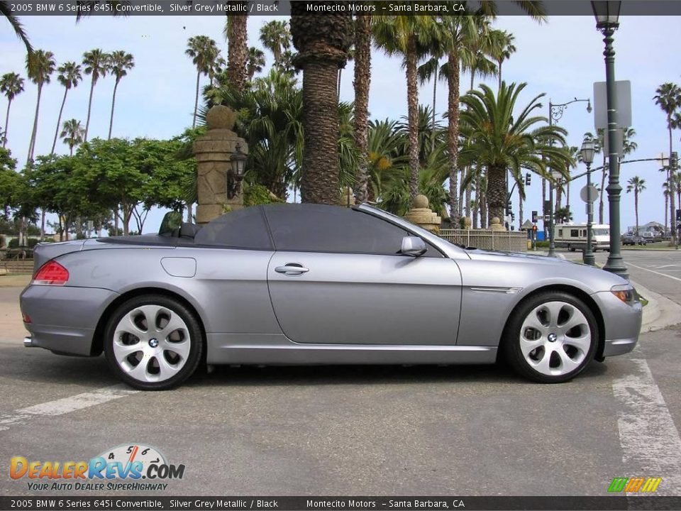 2005 BMW 6 Series 645i Convertible Silver Grey Metallic / Black Photo #19