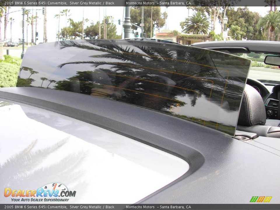 2005 BMW 6 Series 645i Convertible Silver Grey Metallic / Black Photo #21