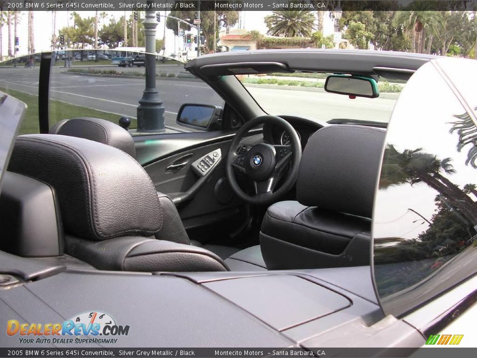 2005 BMW 6 Series 645i Convertible Silver Grey Metallic / Black Photo #22