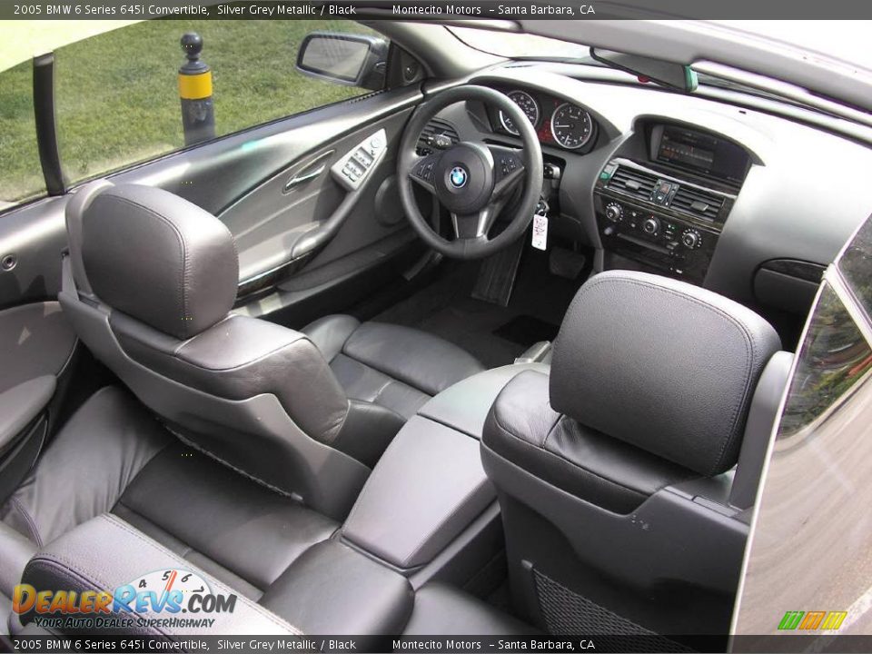 2005 BMW 6 Series 645i Convertible Silver Grey Metallic / Black Photo #23