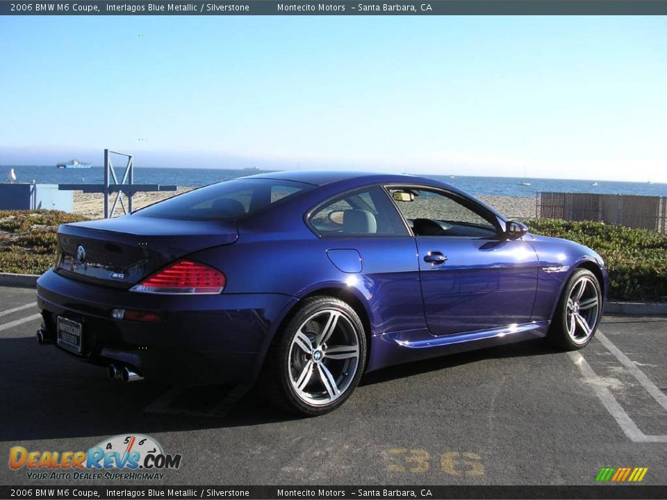 2006 BMW M6 Coupe Interlagos Blue Metallic / Silverstone Photo #12