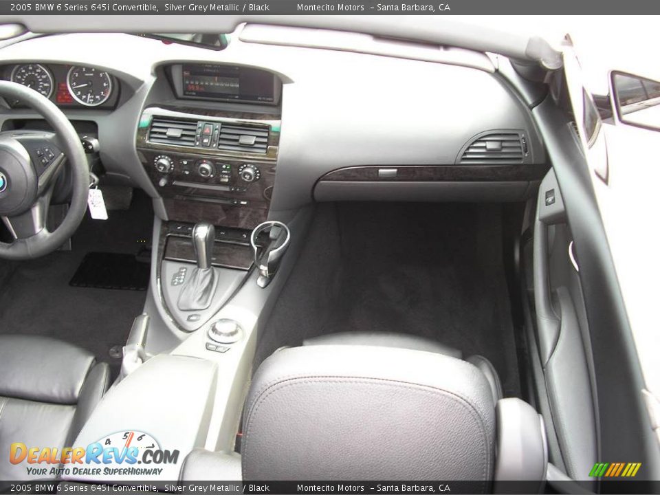 2005 BMW 6 Series 645i Convertible Silver Grey Metallic / Black Photo #24
