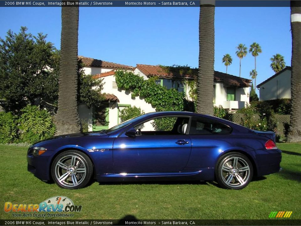 2006 BMW M6 Coupe Interlagos Blue Metallic / Silverstone Photo #13