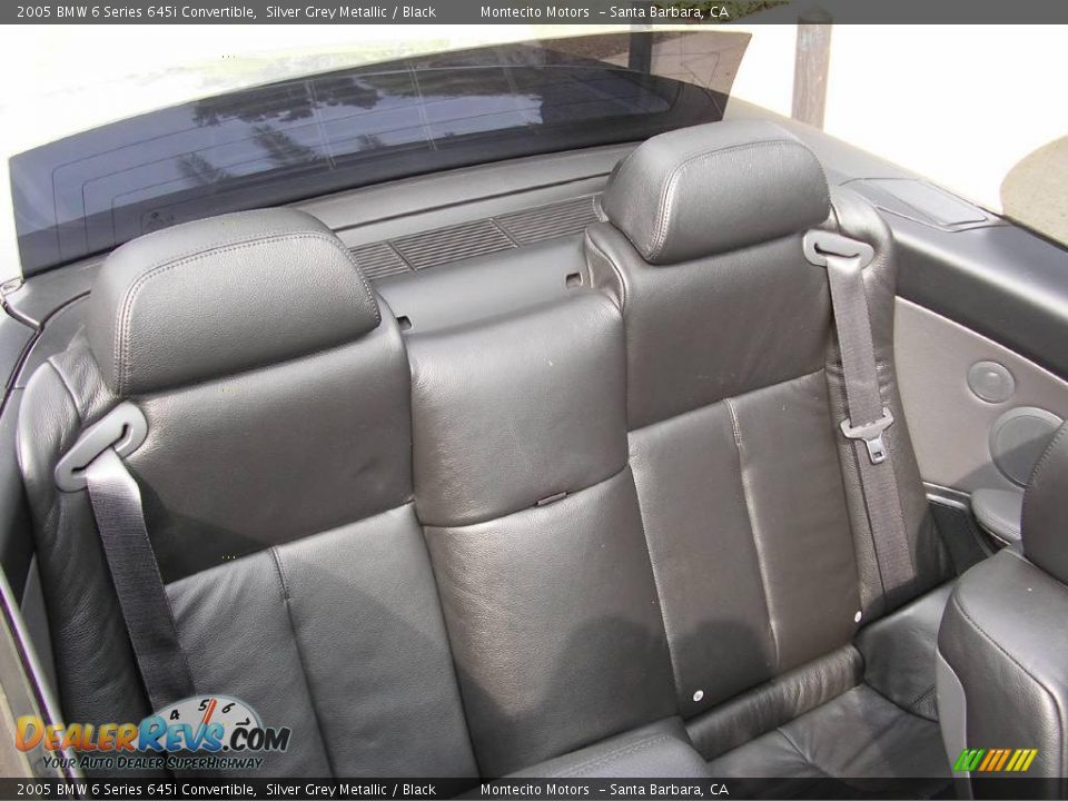 2005 BMW 6 Series 645i Convertible Silver Grey Metallic / Black Photo #25