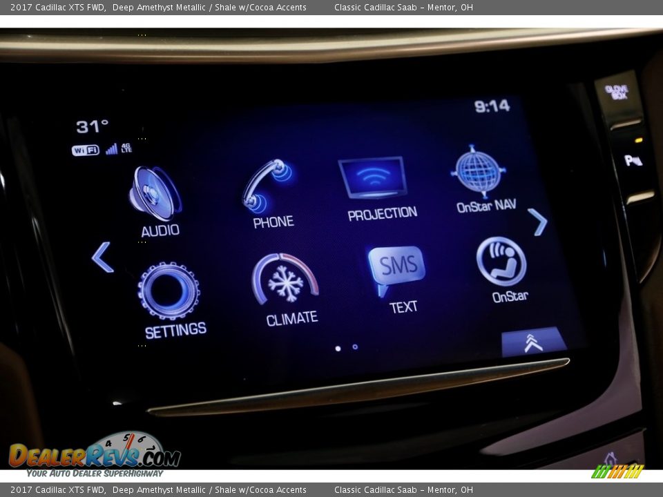 2017 Cadillac XTS FWD Deep Amethyst Metallic / Shale w/Cocoa Accents Photo #9