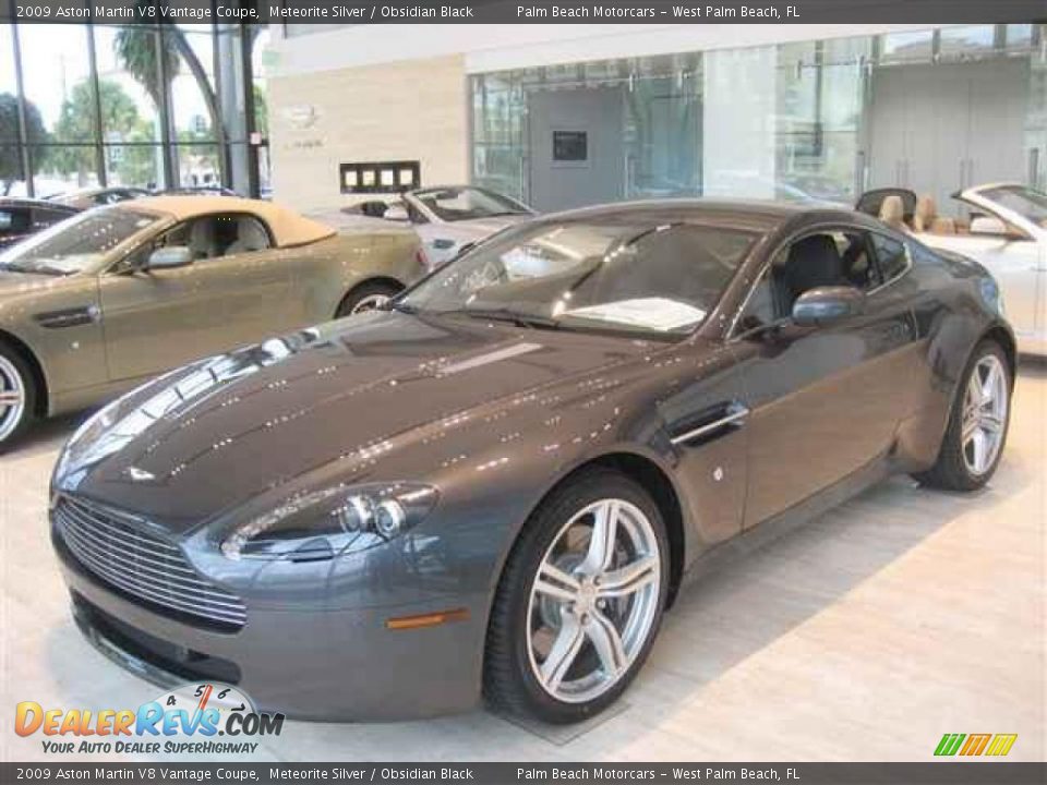 2009 Aston Martin V8 Vantage Coupe Meteorite Silver / Obsidian Black Photo #1
