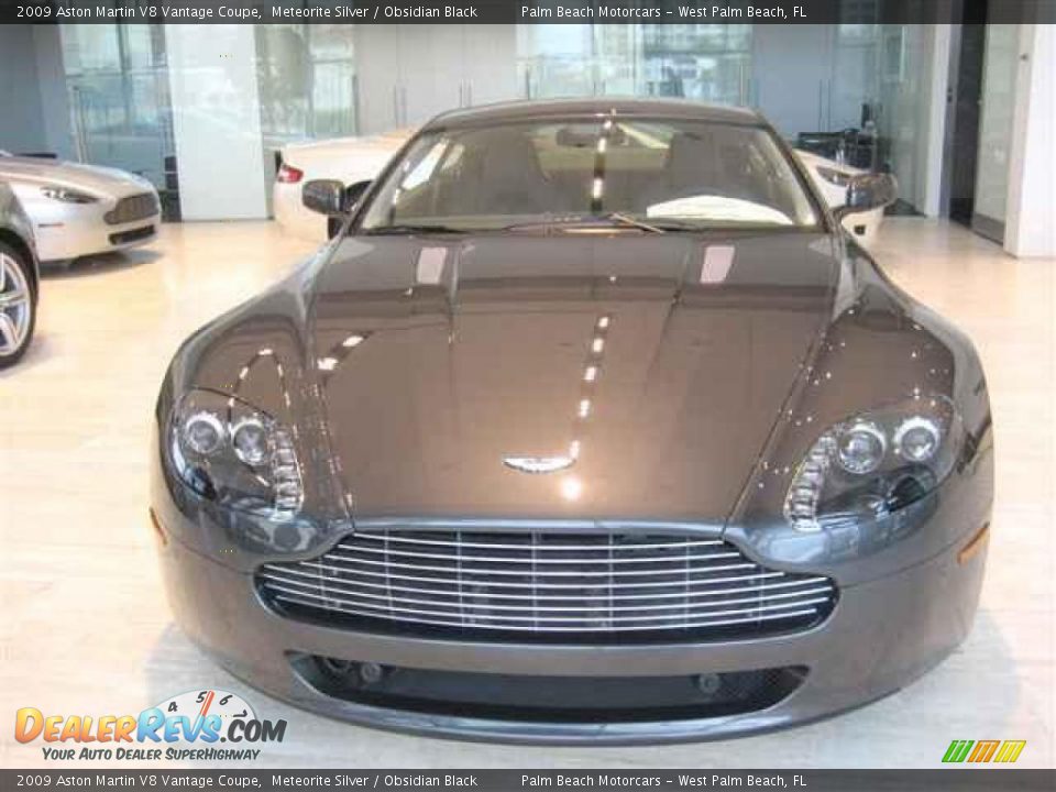 2009 Aston Martin V8 Vantage Coupe Meteorite Silver / Obsidian Black Photo #2