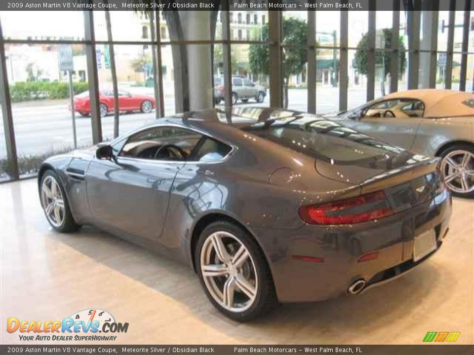 2009 Aston Martin V8 Vantage Coupe Meteorite Silver / Obsidian Black Photo #4