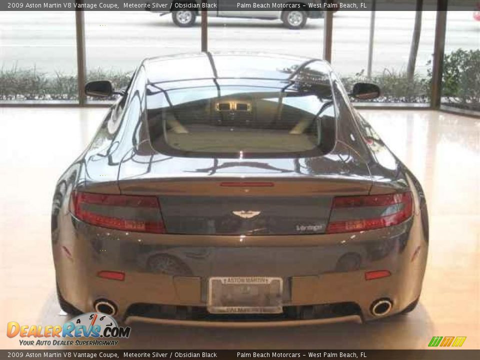 2009 Aston Martin V8 Vantage Coupe Meteorite Silver / Obsidian Black Photo #5