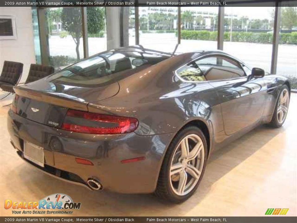 2009 Aston Martin V8 Vantage Coupe Meteorite Silver / Obsidian Black Photo #6