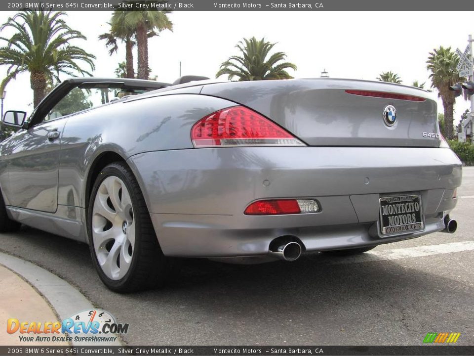 2005 BMW 6 Series 645i Convertible Silver Grey Metallic / Black Photo #34