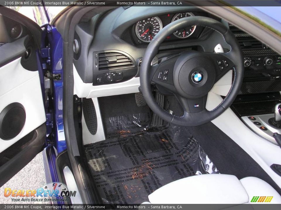 2006 BMW M6 Coupe Interlagos Blue Metallic / Silverstone Photo #23