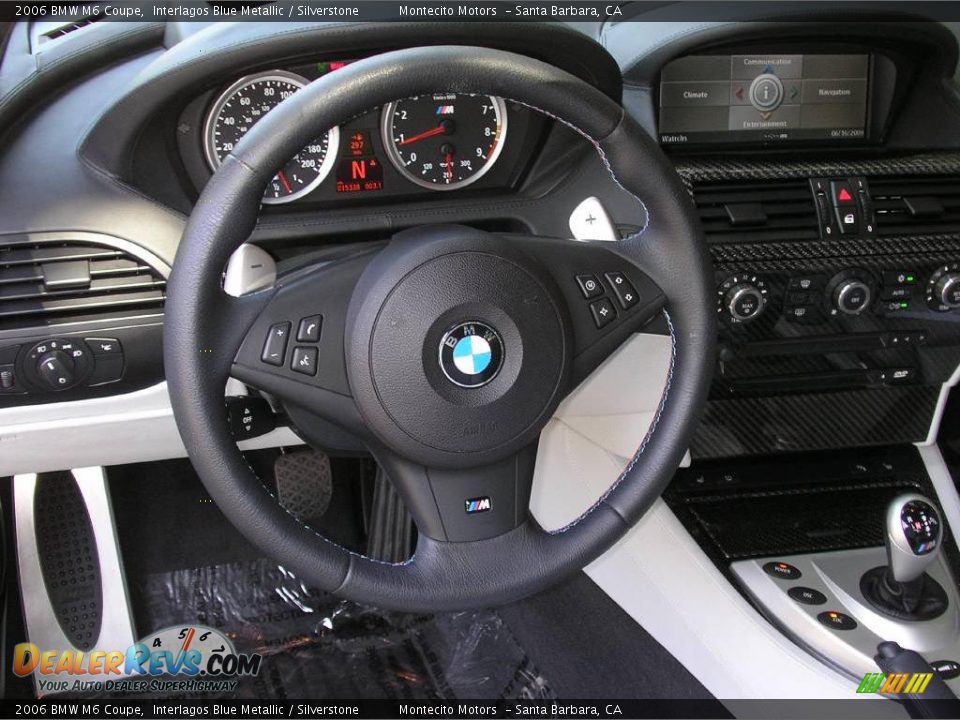 2006 BMW M6 Coupe Interlagos Blue Metallic / Silverstone Photo #24