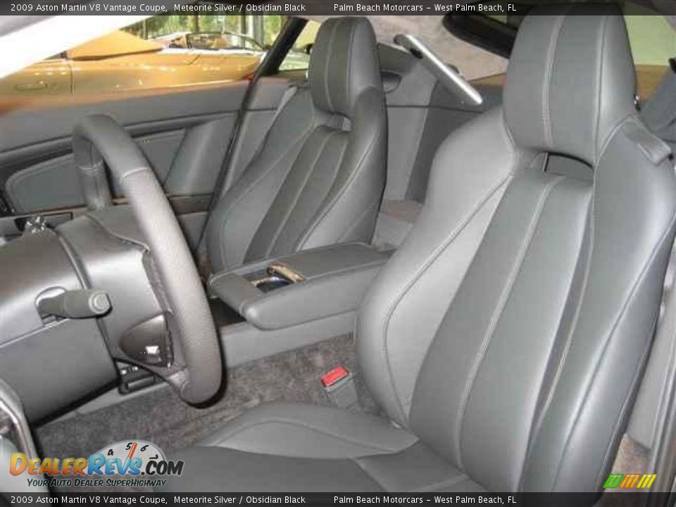 2009 Aston Martin V8 Vantage Coupe Meteorite Silver / Obsidian Black Photo #12