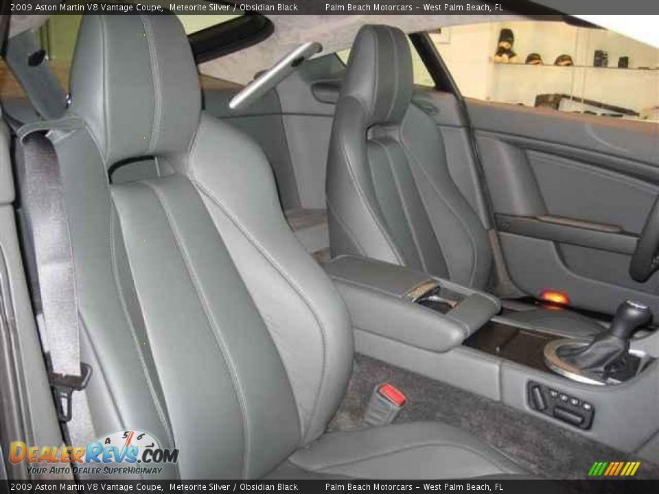 2009 Aston Martin V8 Vantage Coupe Meteorite Silver / Obsidian Black Photo #15