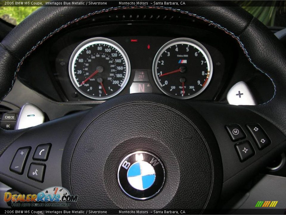 2006 BMW M6 Coupe Interlagos Blue Metallic / Silverstone Photo #30