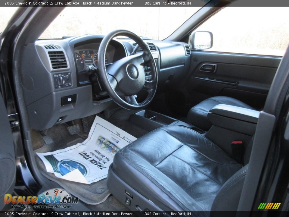 2005 Chevrolet Colorado LS Crew Cab 4x4 Black / Medium Dark Pewter Photo #27