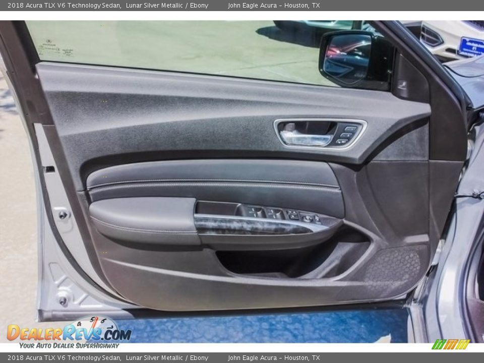 2018 Acura TLX V6 Technology Sedan Lunar Silver Metallic / Ebony Photo #12
