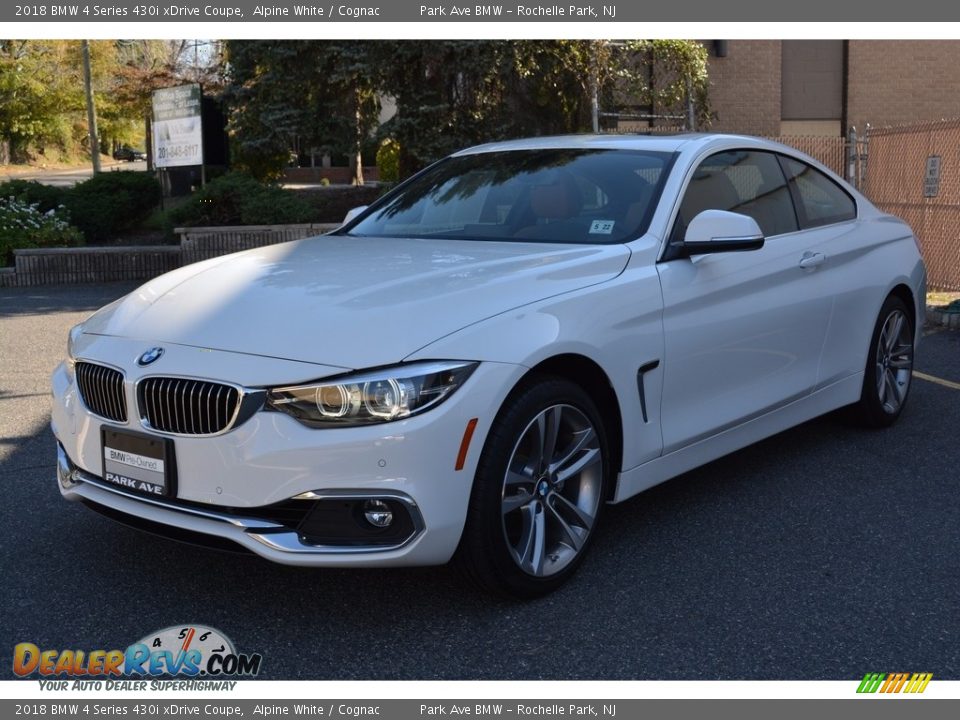 2018 BMW 4 Series 430i xDrive Coupe Alpine White / Cognac Photo #6