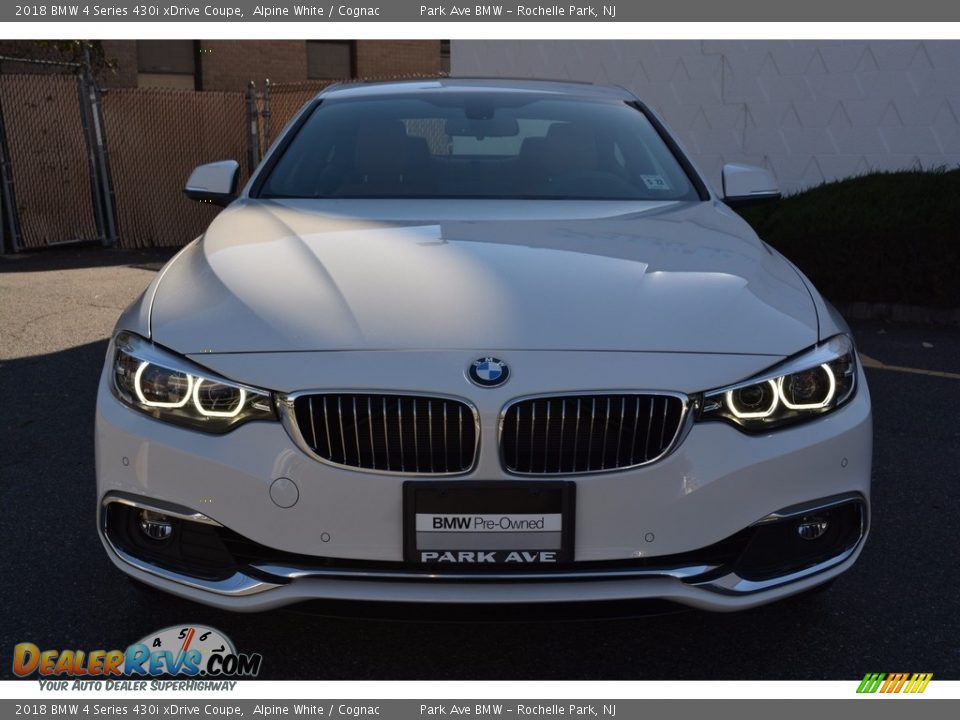 2018 BMW 4 Series 430i xDrive Coupe Alpine White / Cognac Photo #7