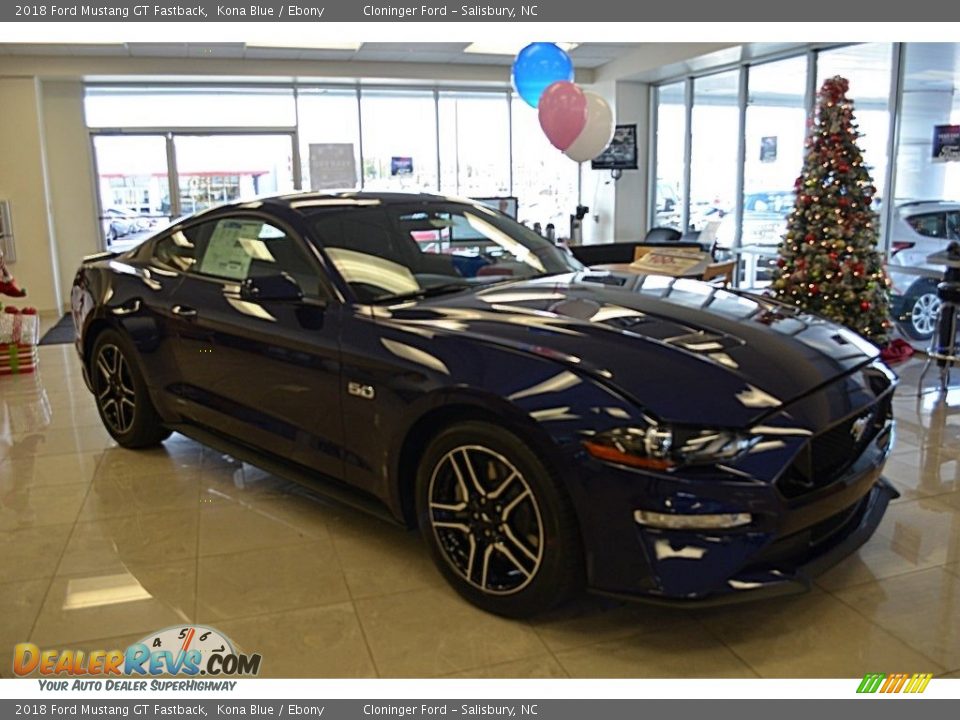 2018 Ford Mustang GT Fastback Kona Blue / Ebony Photo #1