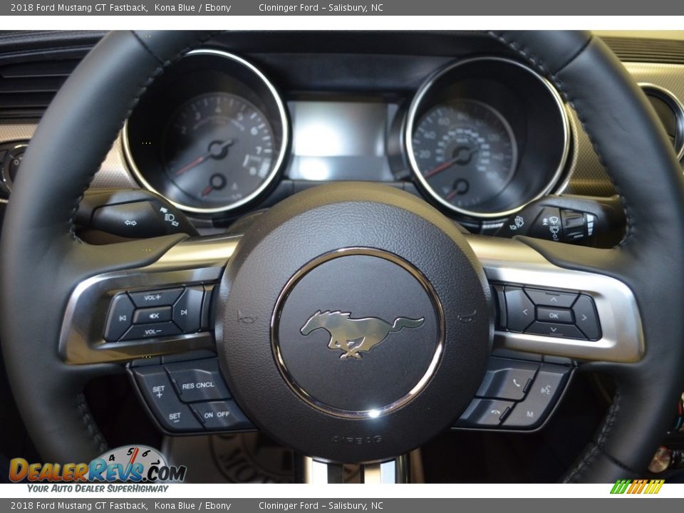 2018 Ford Mustang GT Fastback Kona Blue / Ebony Photo #11