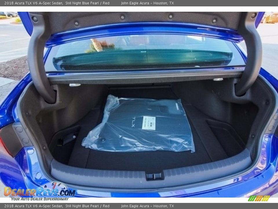 2018 Acura TLX V6 A-Spec Sedan Still Night Blue Pearl / Red Photo #19